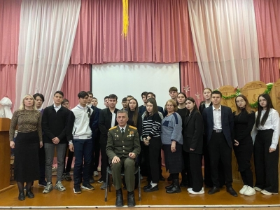 Урок мужества в СОШ № 1.